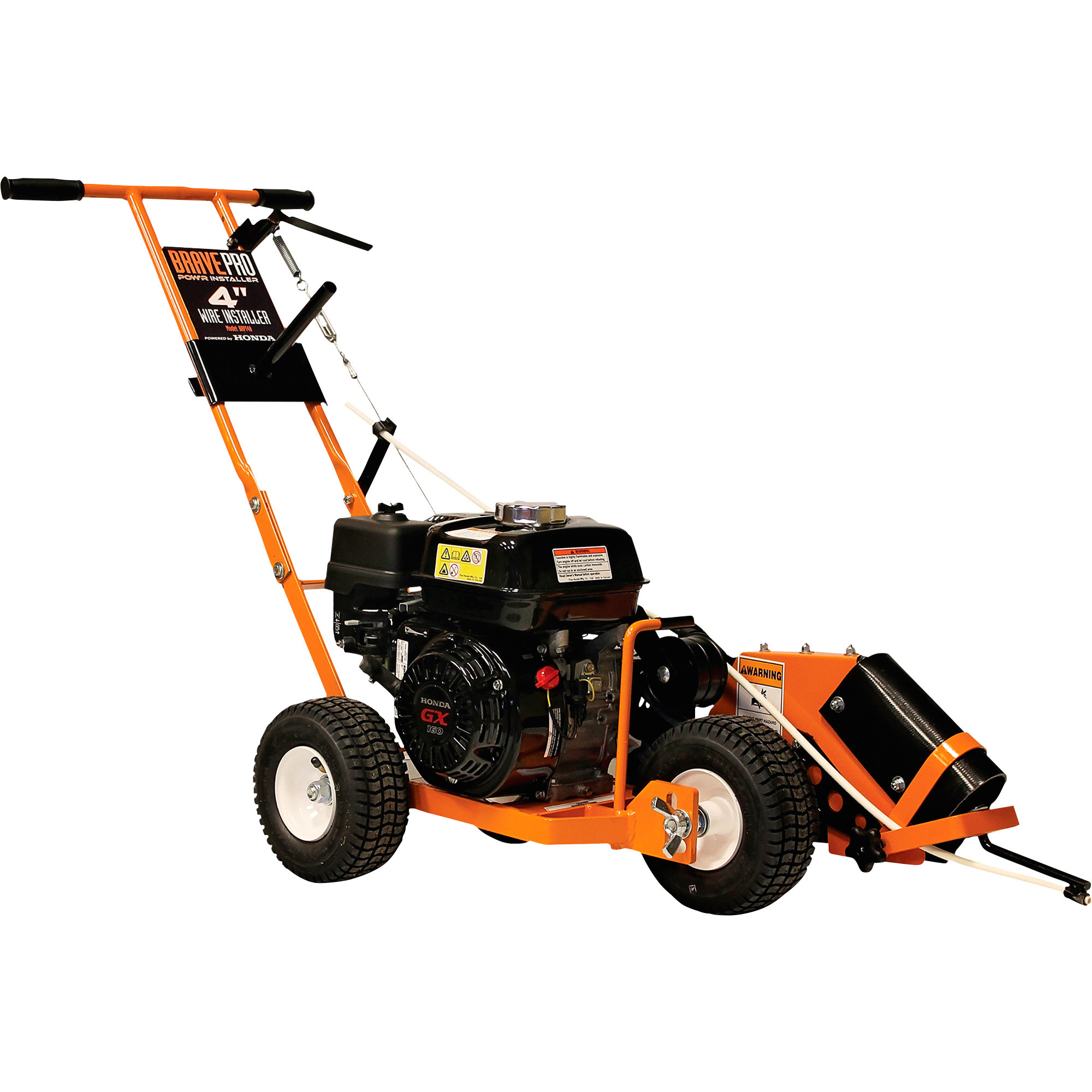 BravePro Wire Installer, 5.5 HP Honda GX160 Engine, 25 FPM, Model# BRPT4H
